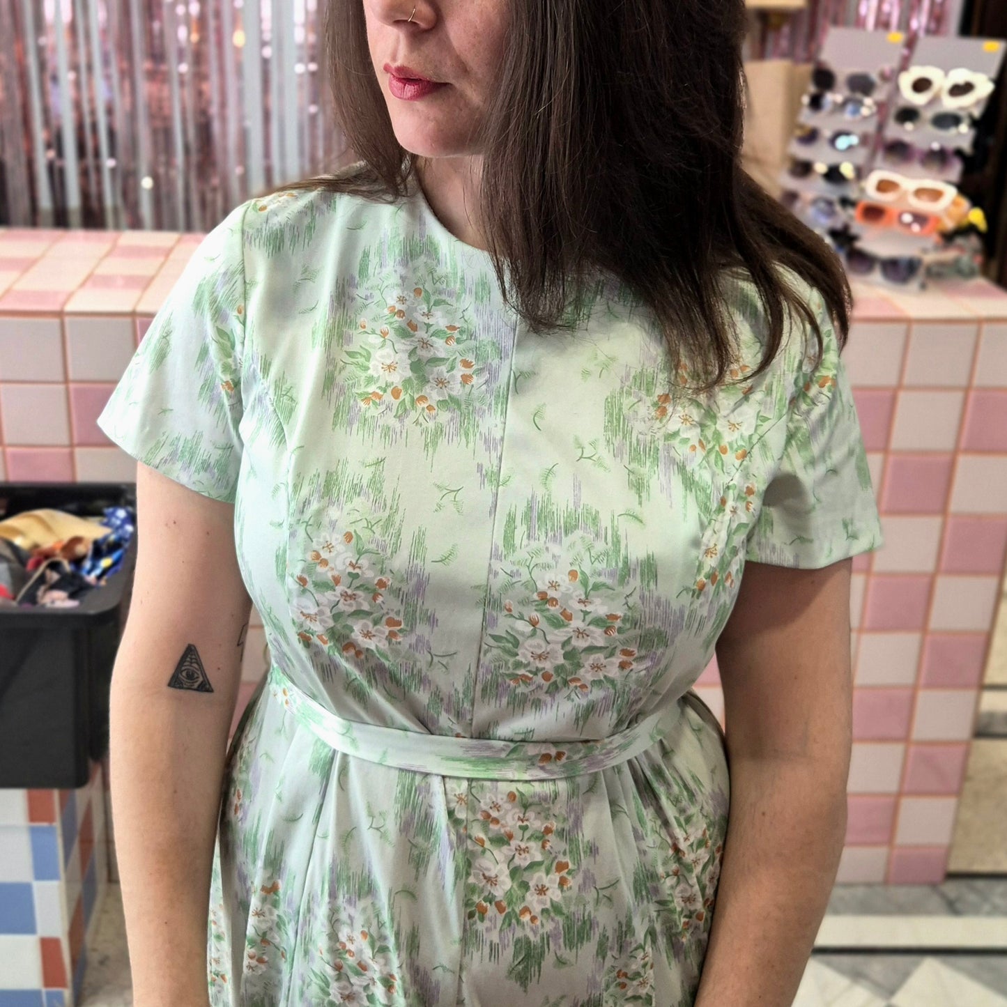 Vintage Patterned Dress