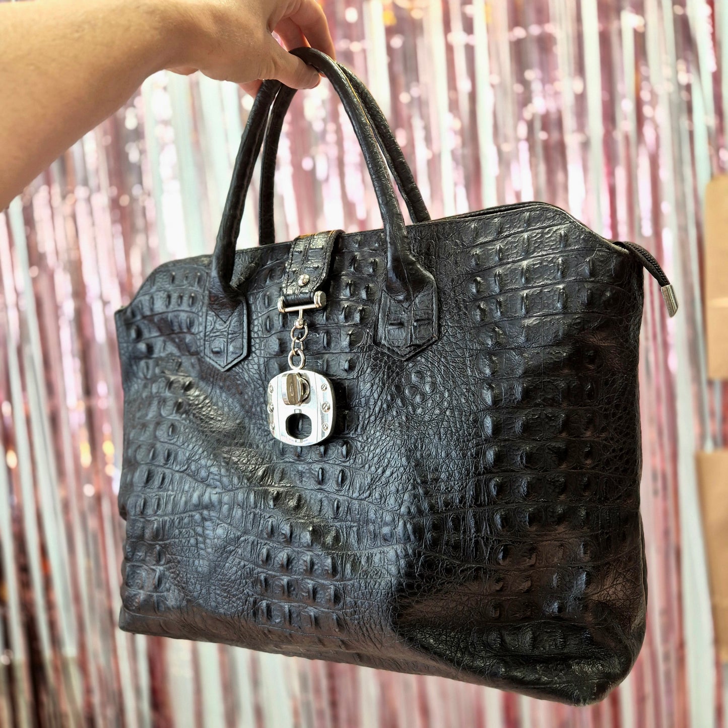 Vintage Crocodile Handbag