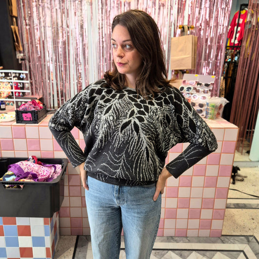 Knitted Top with Silver Details