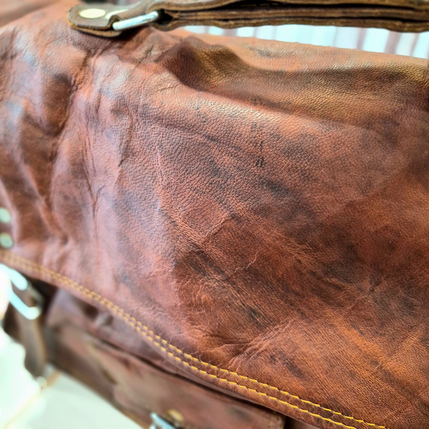 Vintage Leather Mailman Bag