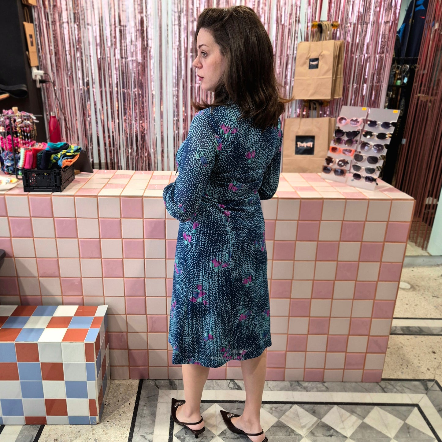 Vintage Patterned Dress