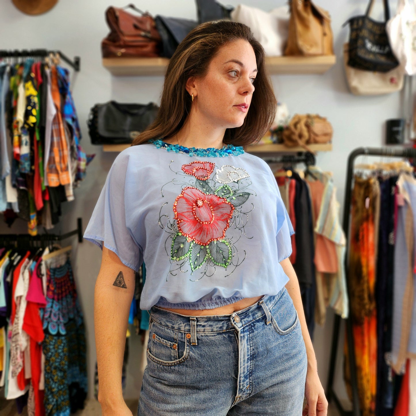 Beautiful Vintage Beaded Top