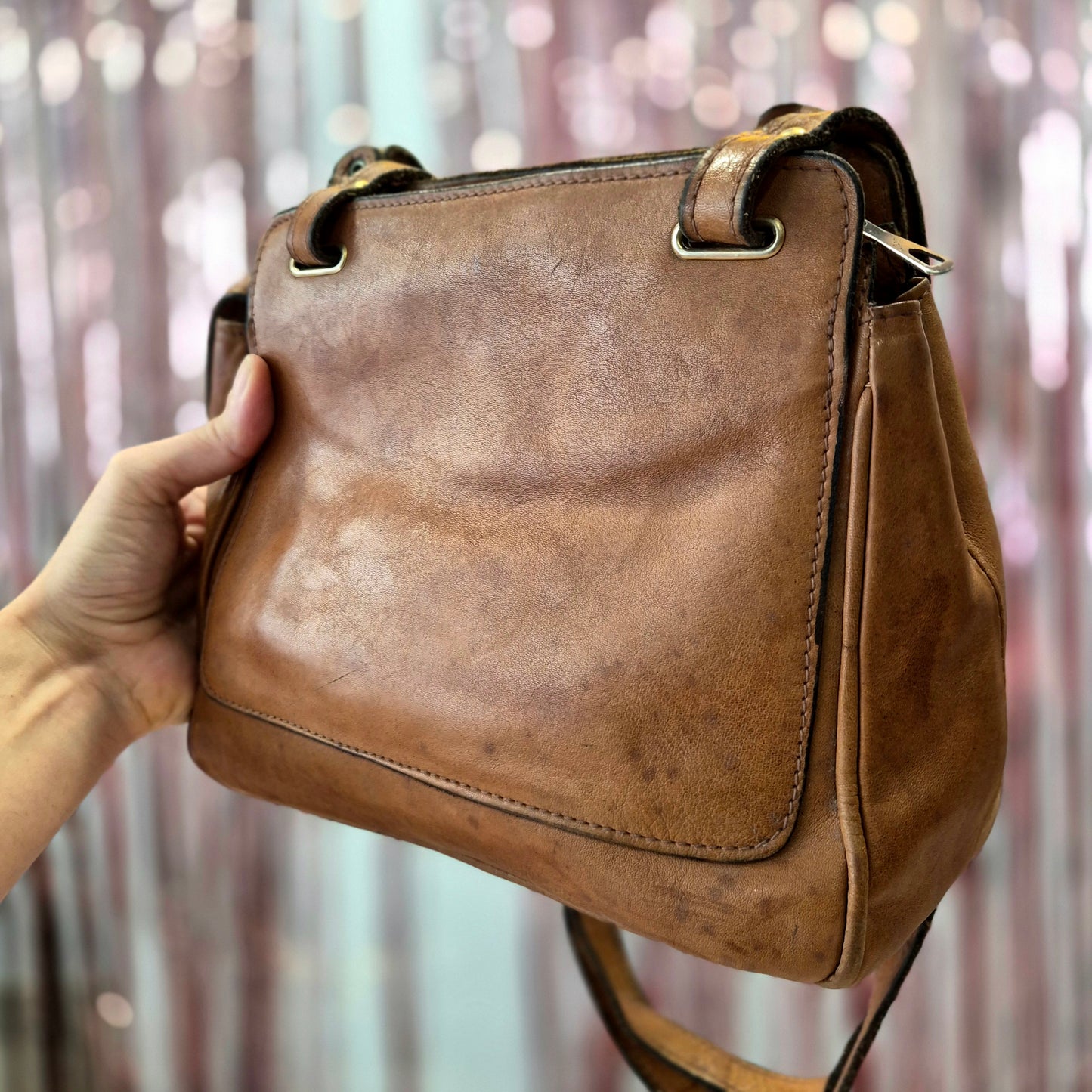 Vintage Leather Shoulder Bag
