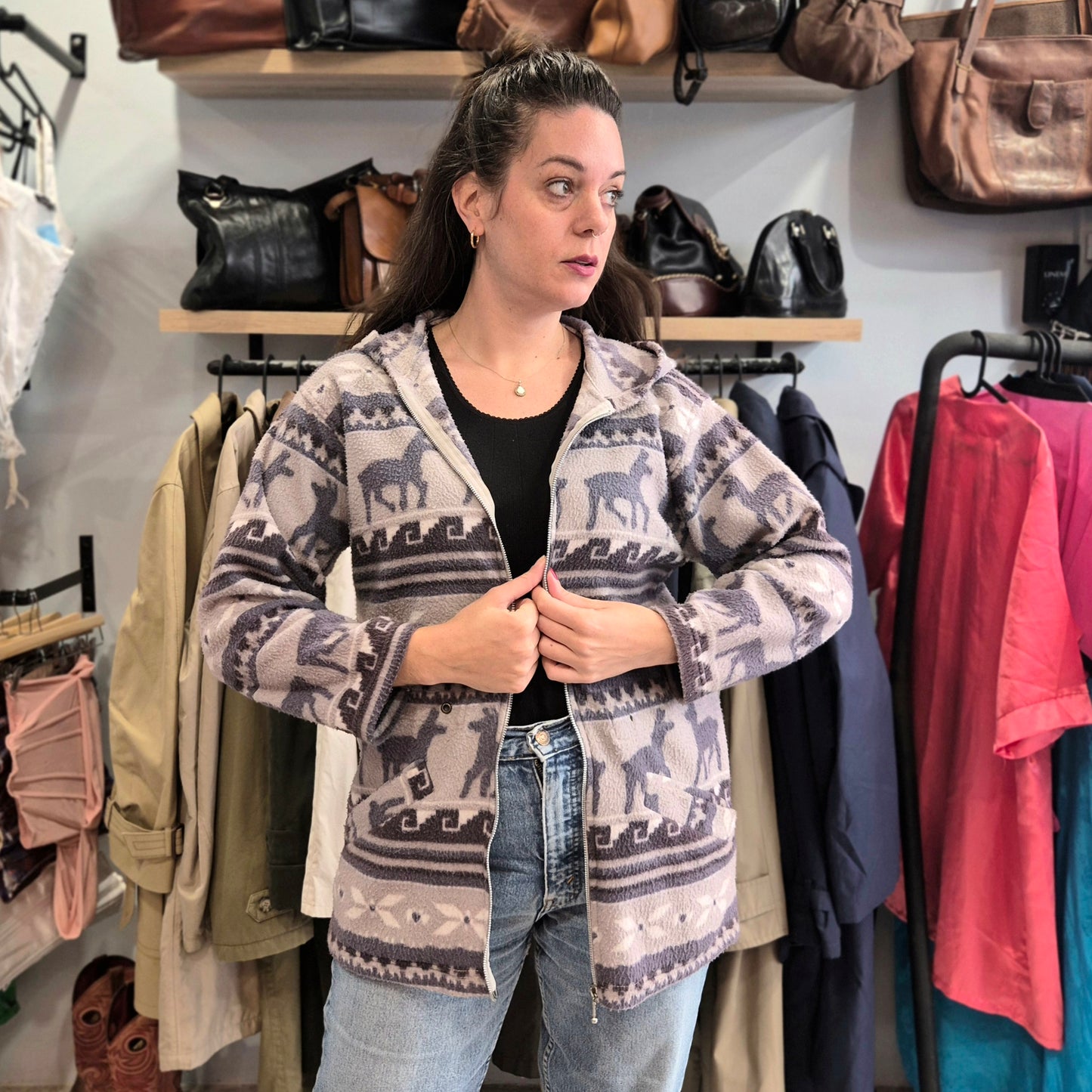 Vintage Patterned Fleece