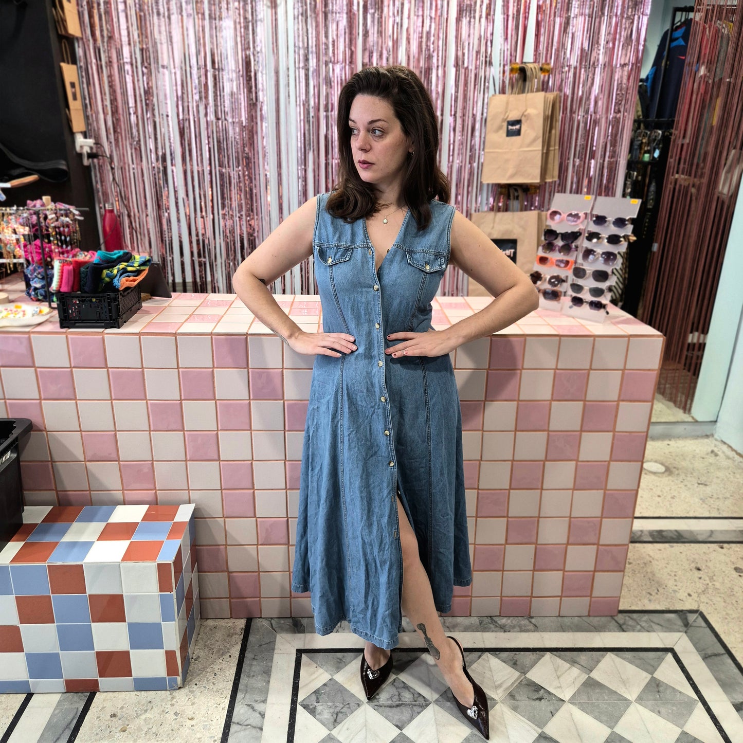 Vintage Denim Dress