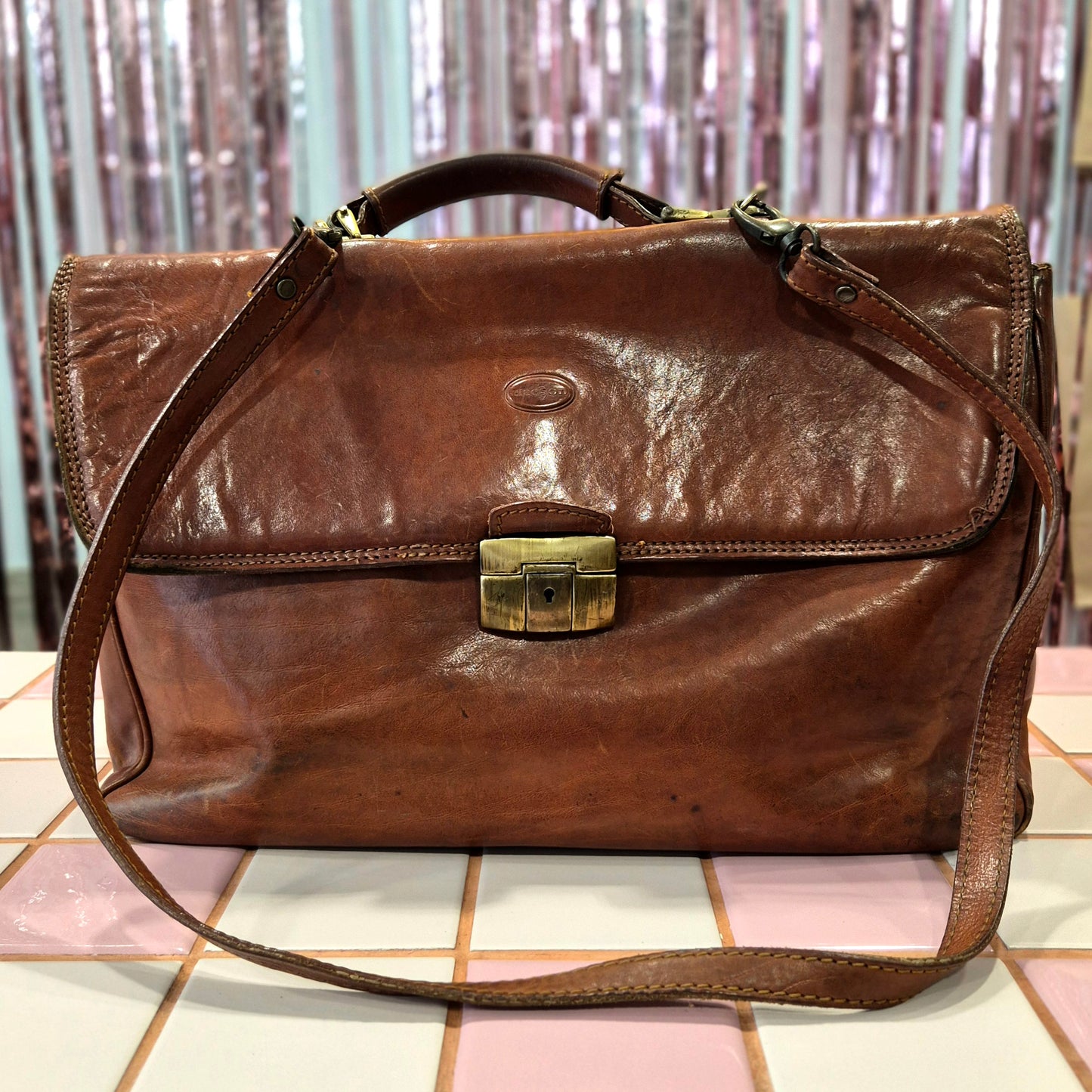 Vintage Leather Briefcase