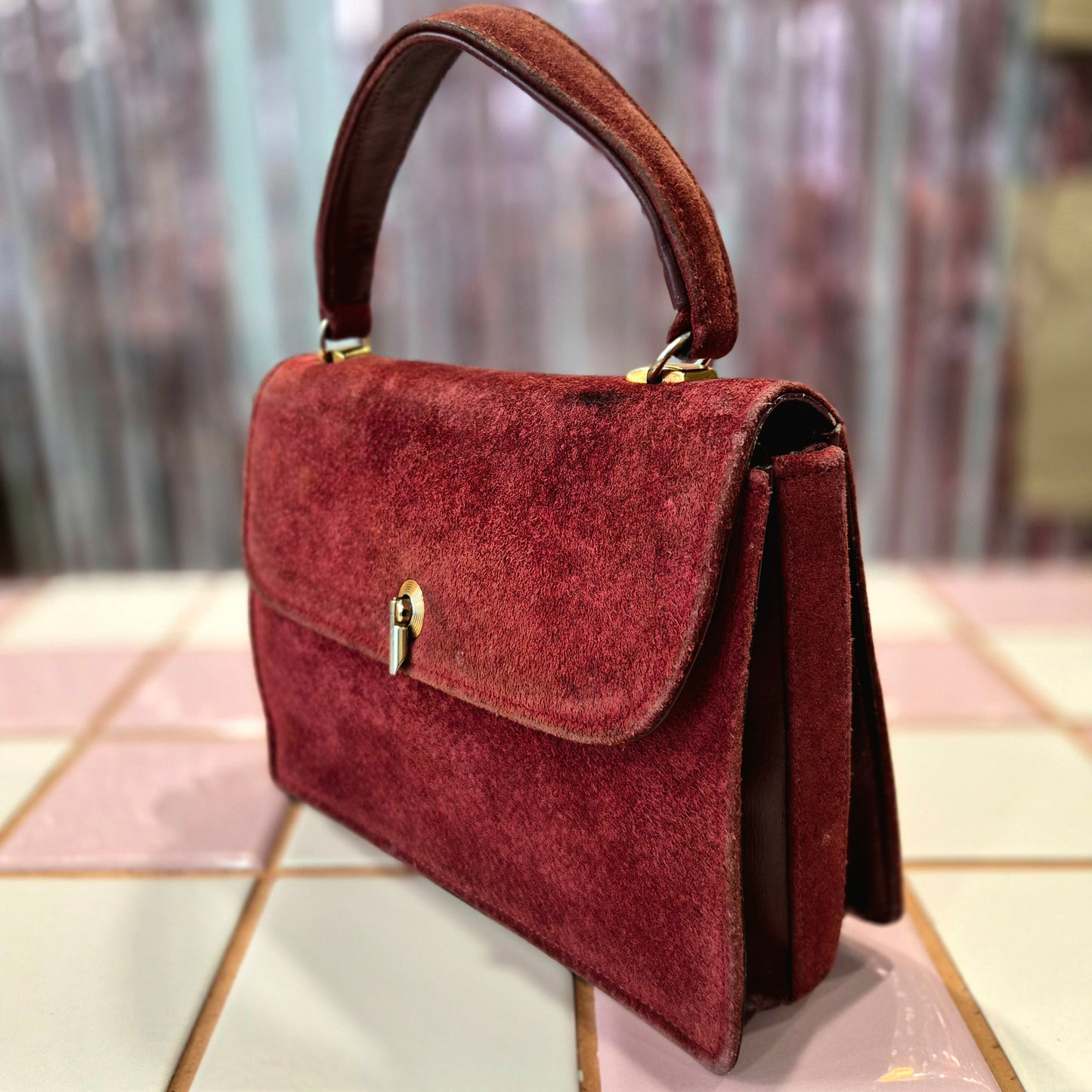 Vintage Suede Handbag