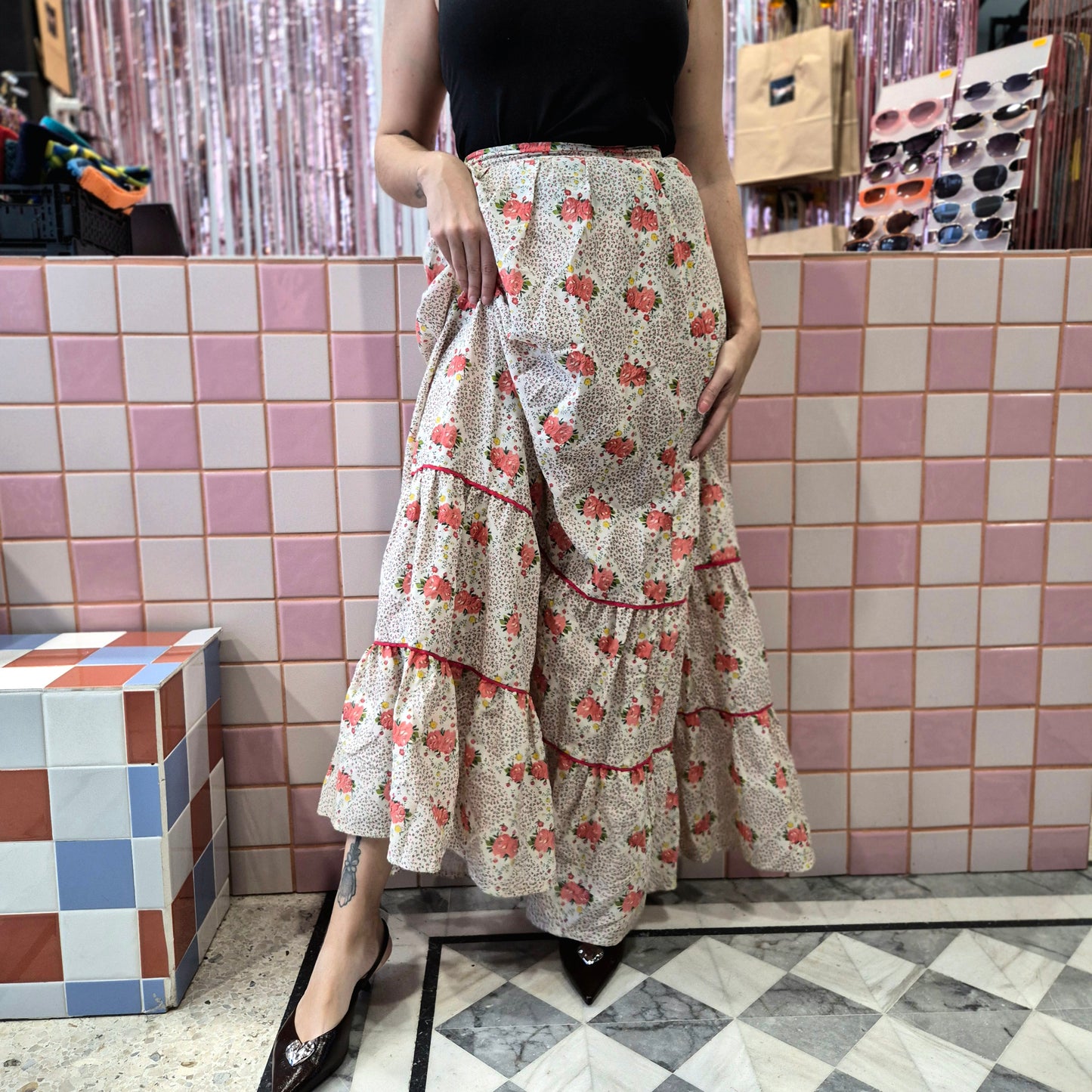 Cute Vintage Maxi Skirt