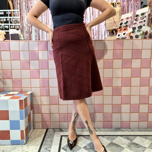 Wool Midi Skirt