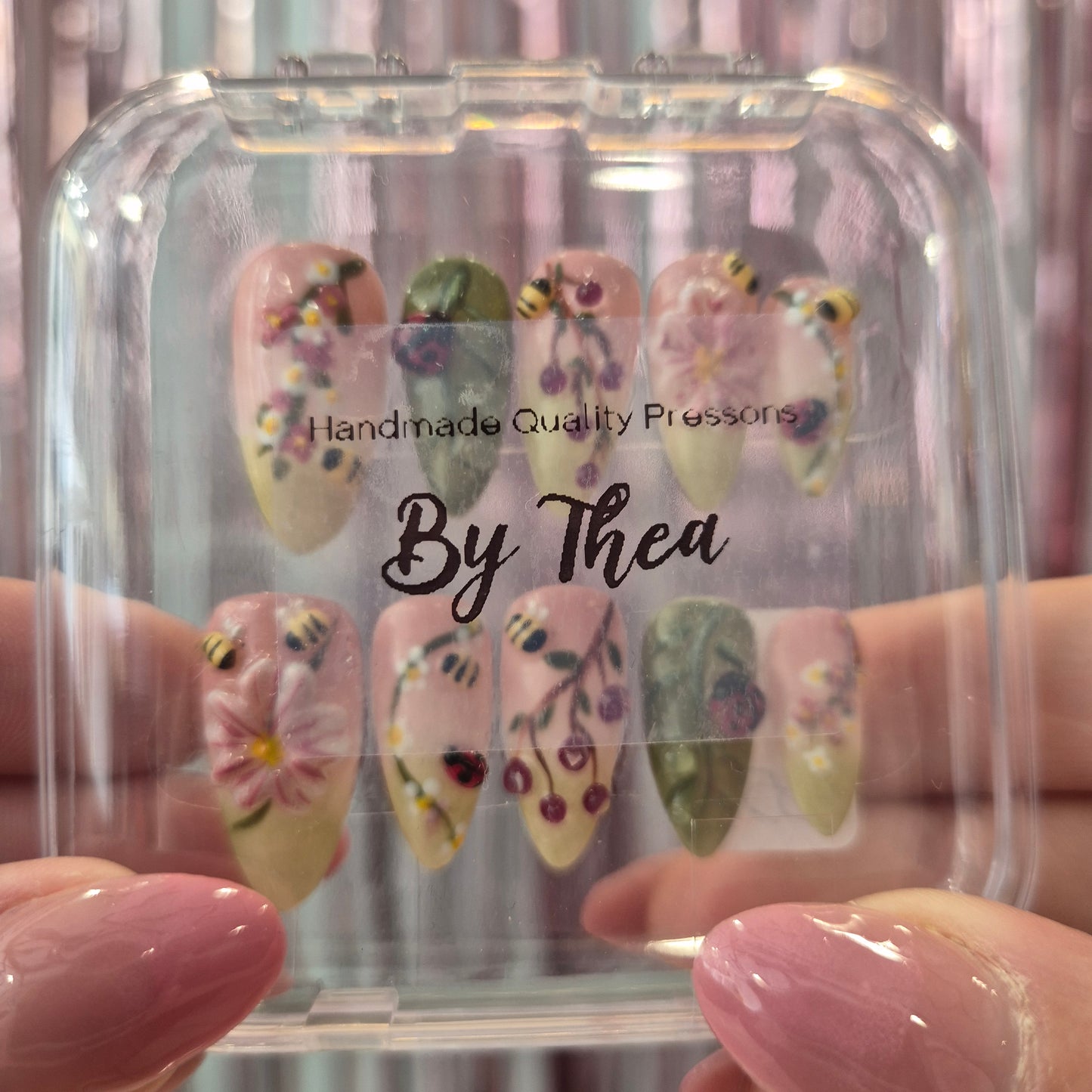 Ladybug Presson Nails
