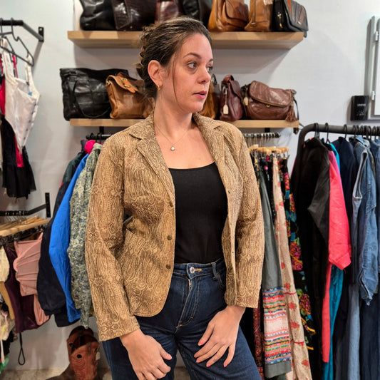 Vintage Patterned Blazer