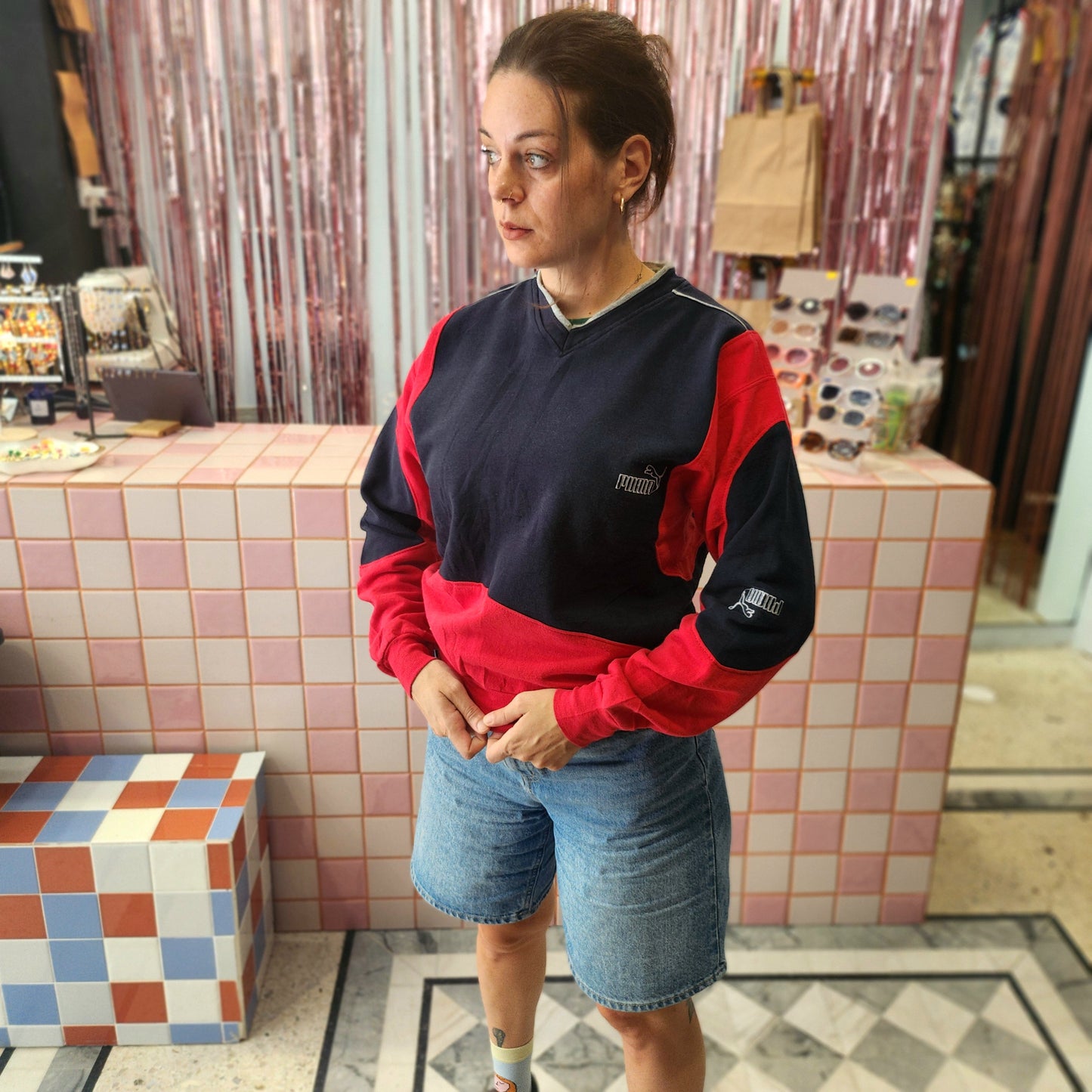 Reworked Puma Sweatshirt