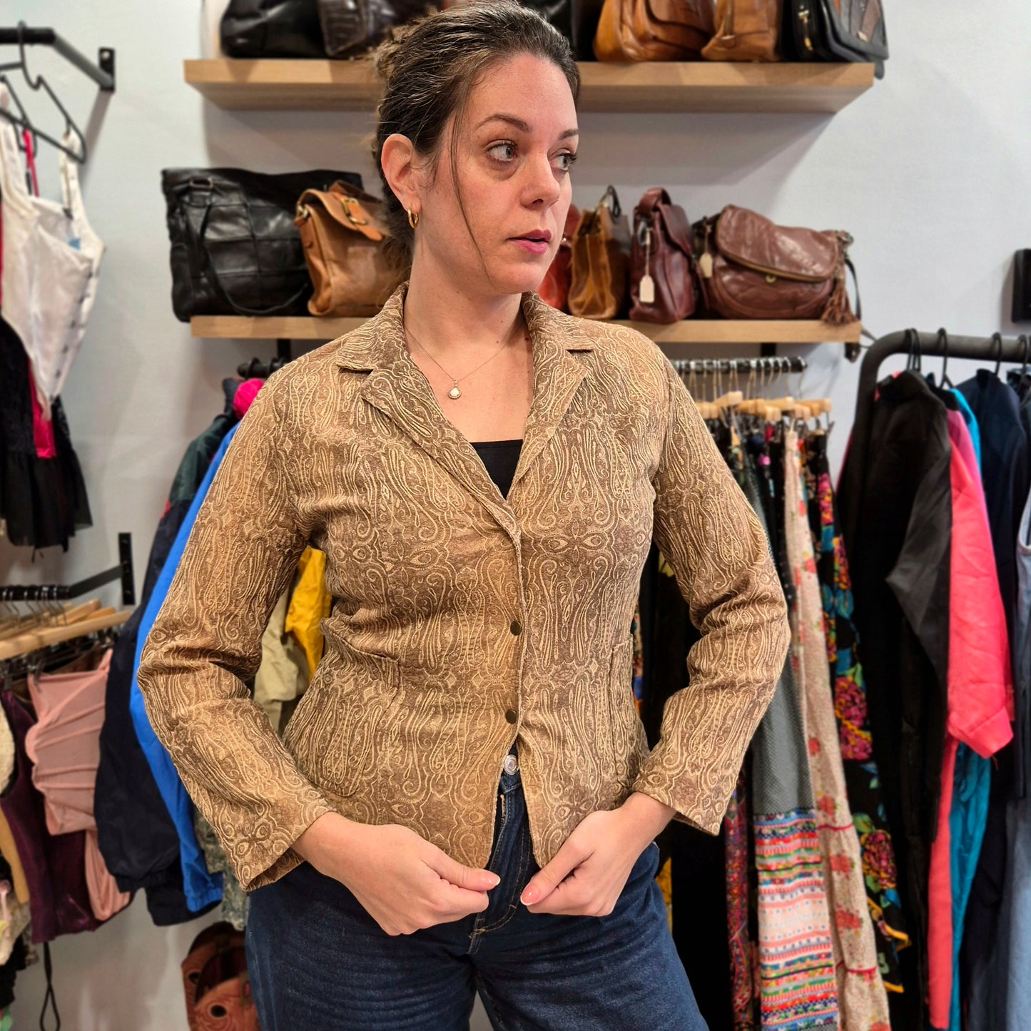 Vintage Patterned Blazer