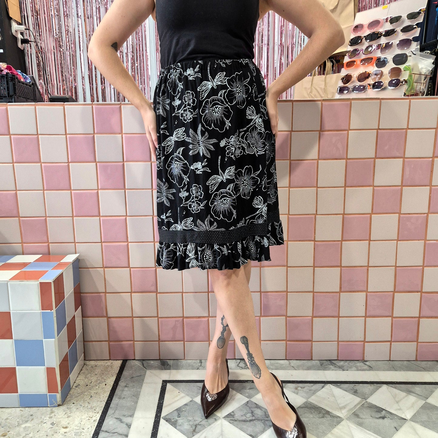 Patterned Comfy Skirt