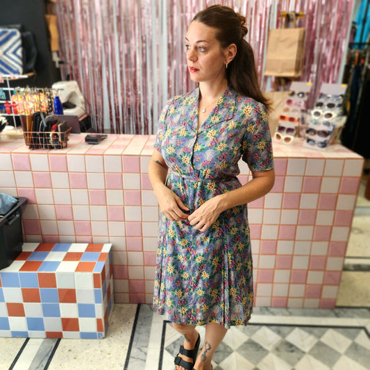 Vintage Patterned Dress