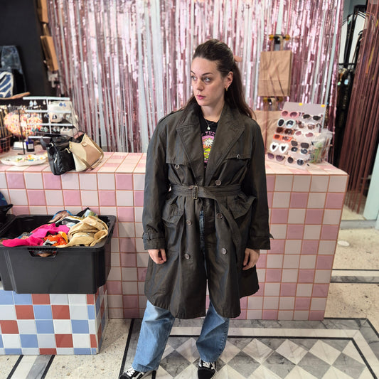 Beautiful Shinny Trench Coat