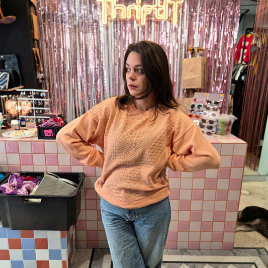 Peach Knitted Top