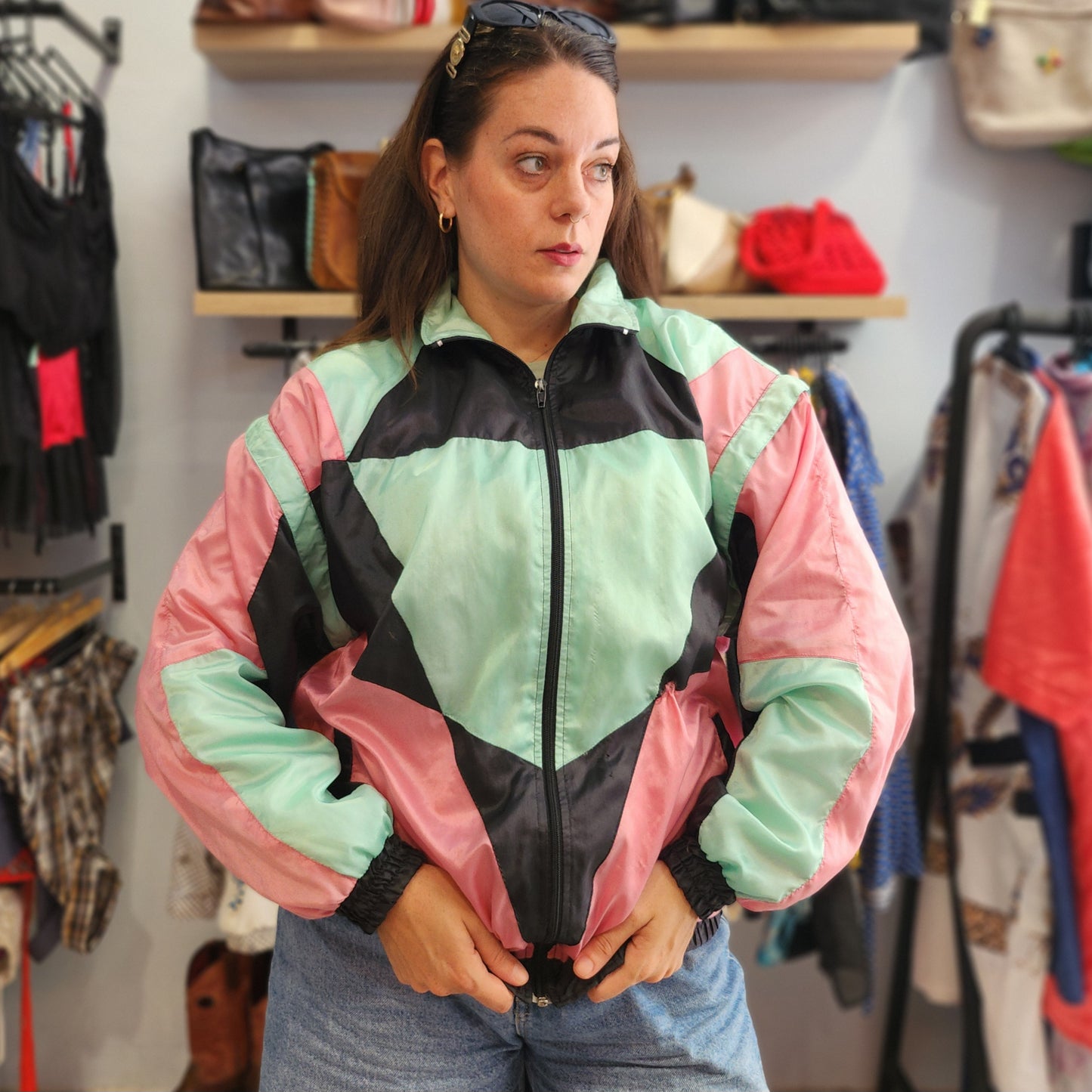 Vintage Light Jacket with Removable Sleeves