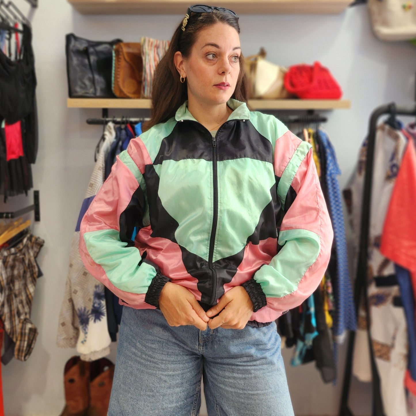 Vintage Light Jacket with Removable Sleeves