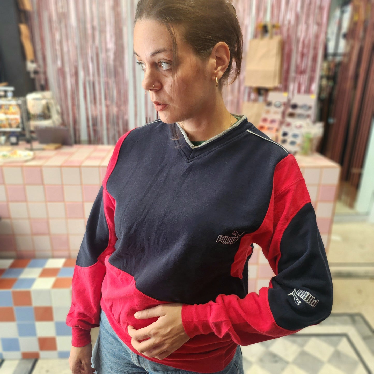 Reworked Puma Sweatshirt