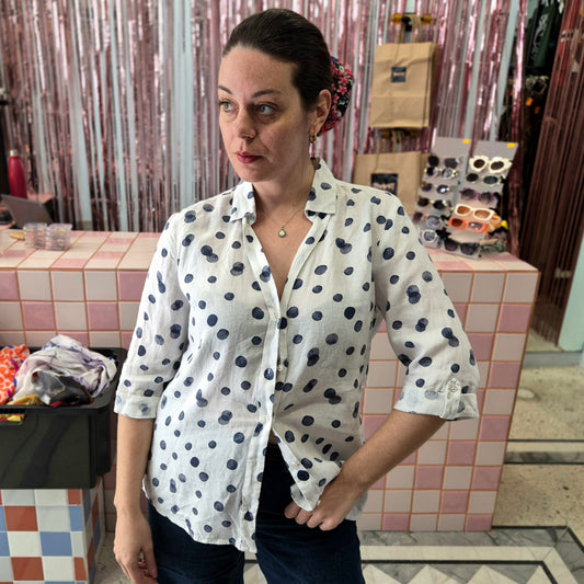 Linen Polka Shirt