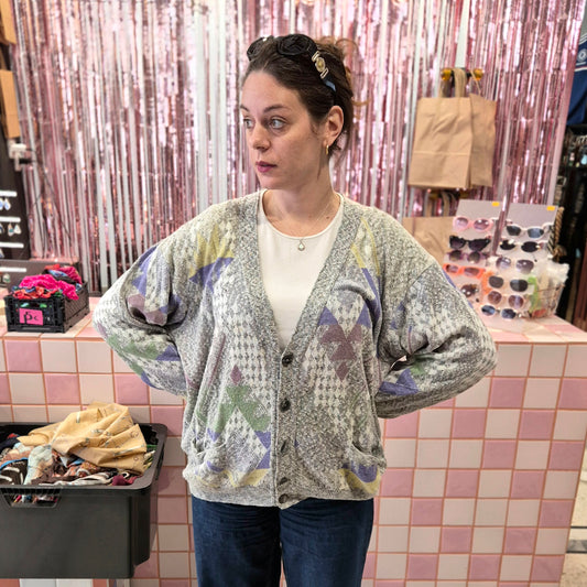Vintage Colorful Cardigan