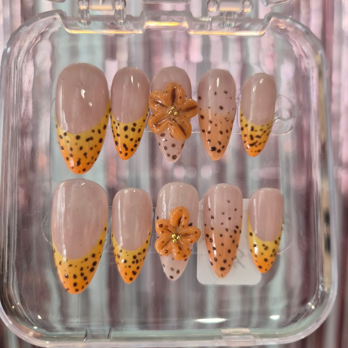 Yellow Summer Presson Nails