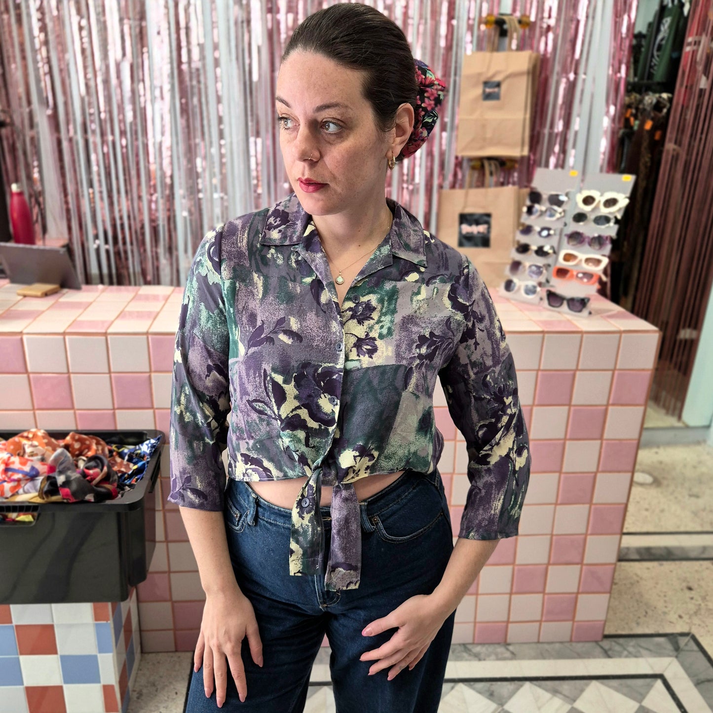 Patterned Knot Top