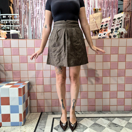 Mini Linen mix Skirt