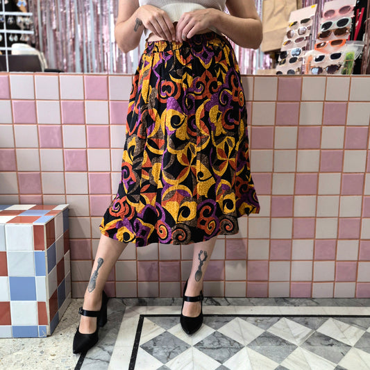 Vintage Patterned Skirt