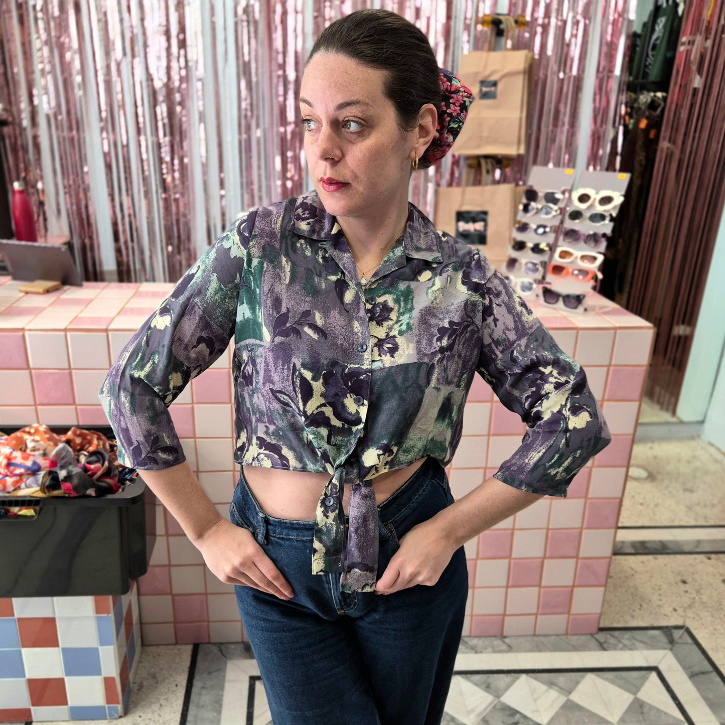 Patterned Knot Top