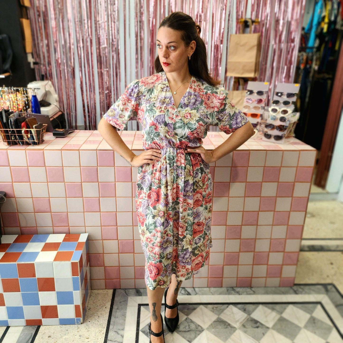 Beautiful Vintage Floral Dress
