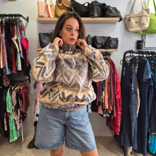 Vintage Patterned Fleece