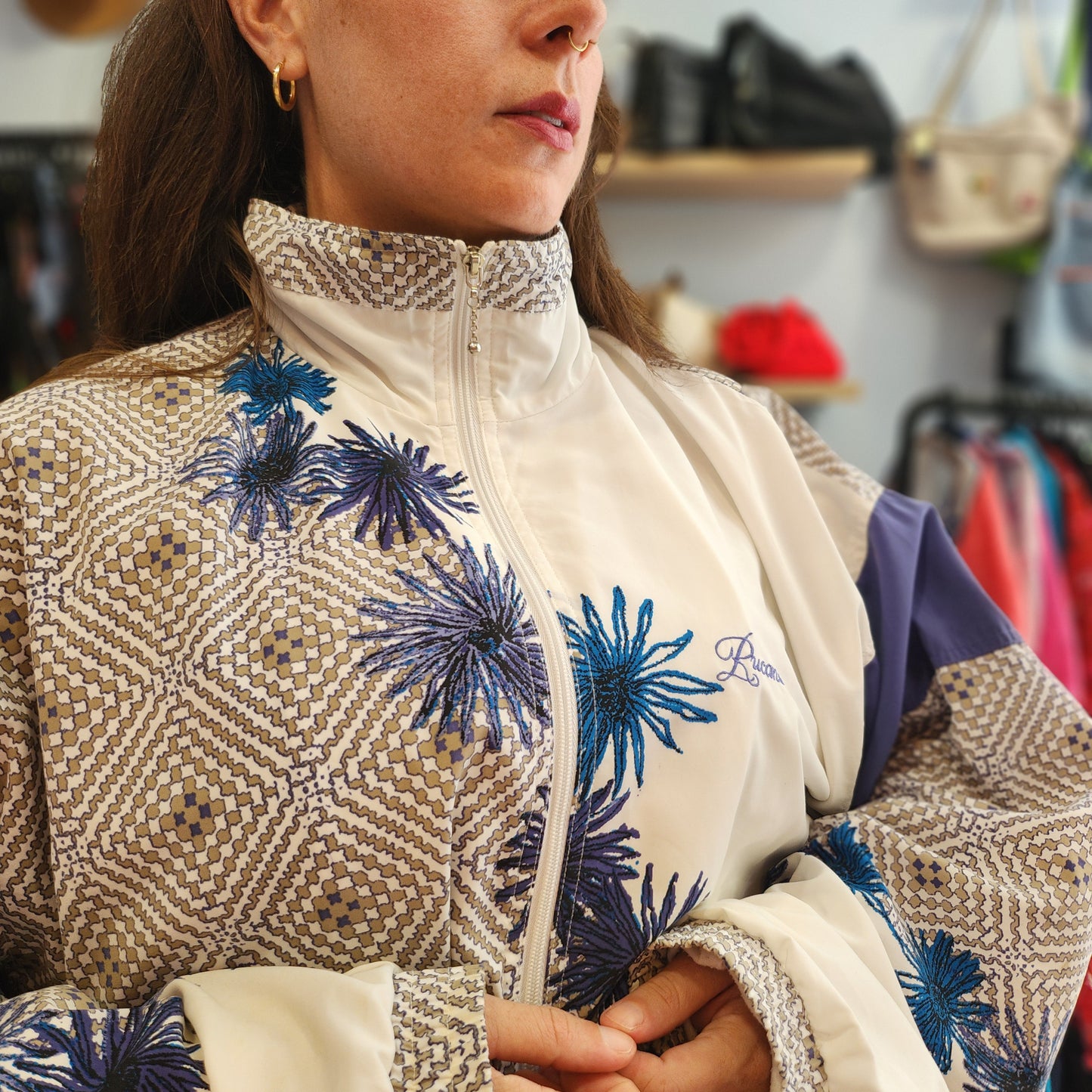 Vintage Patterned Light Jacket