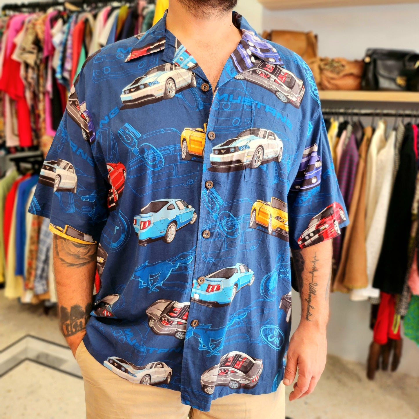 Cars Summer Shirt Mens