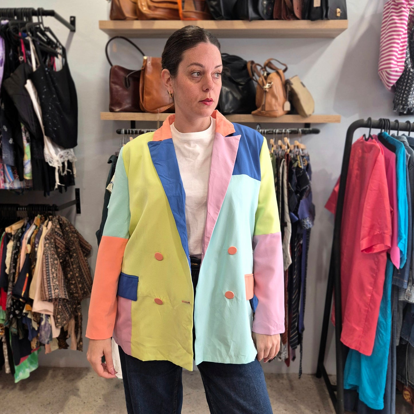 Stunning Color Block Blazer