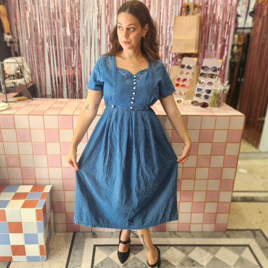Cute Princess Denim Dress