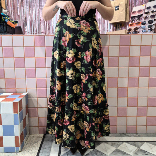 Floral Vintage Maxi Skirt