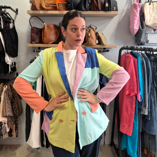 Stunning Color Block Blazer