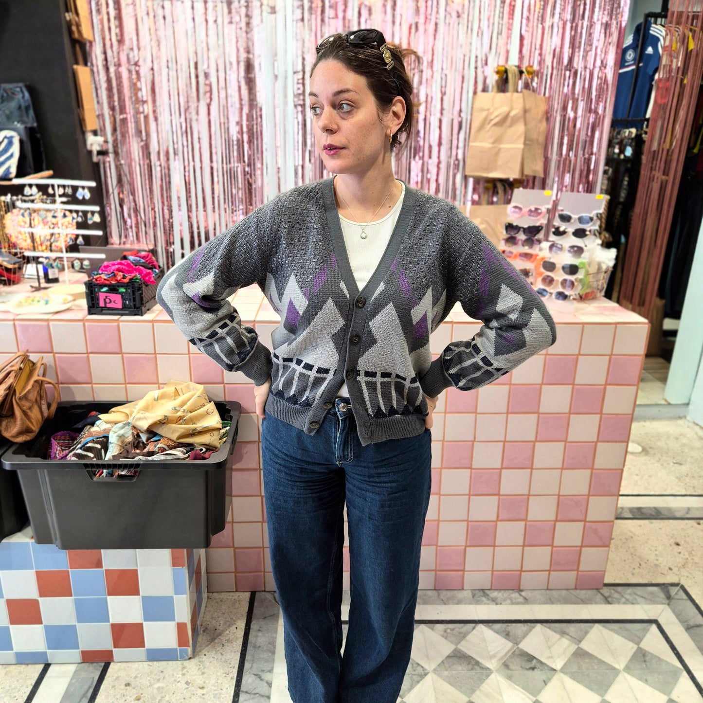 Vintage Patterned Cardigan