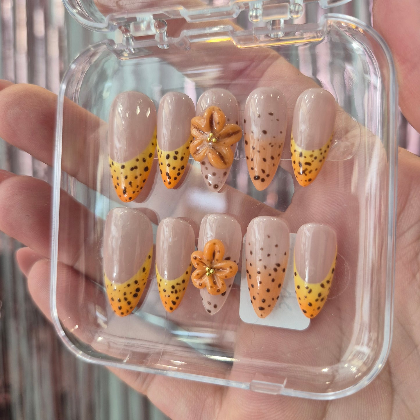 Yellow Summer Presson Nails