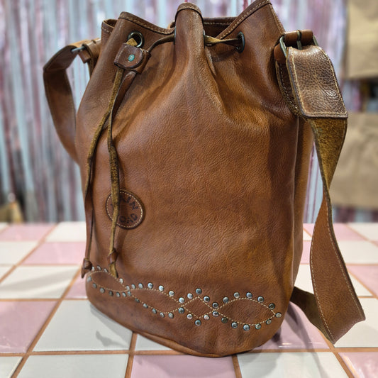 Leather Bucket Bag
