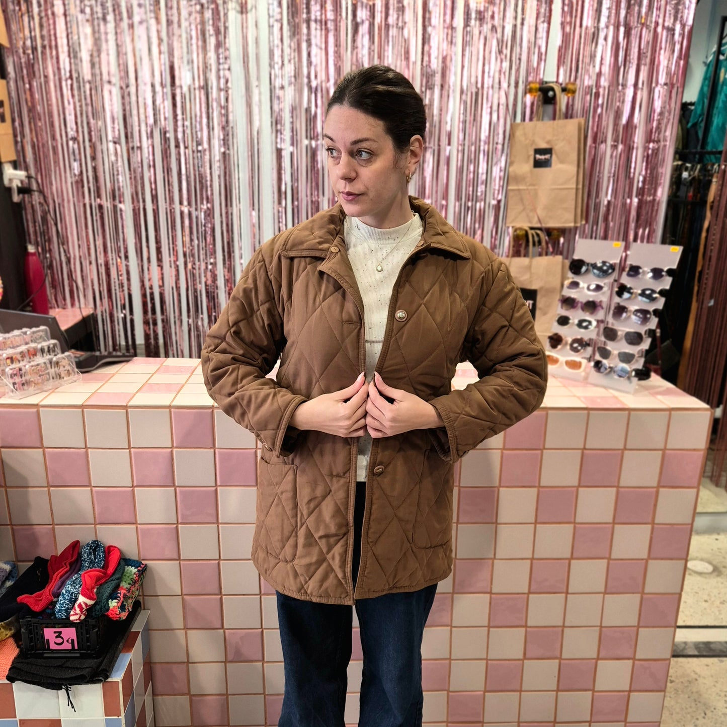 Elegant Quilted Vintage Jacket
