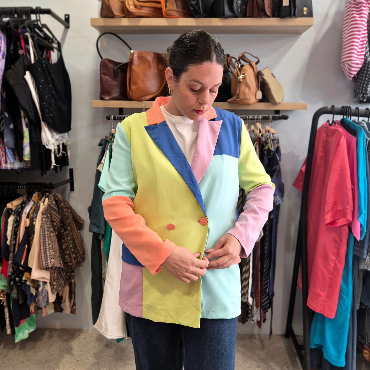 Stunning Color Block Blazer