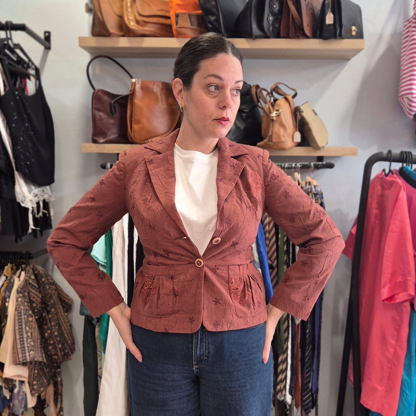 Vintage Embroidered Blazer