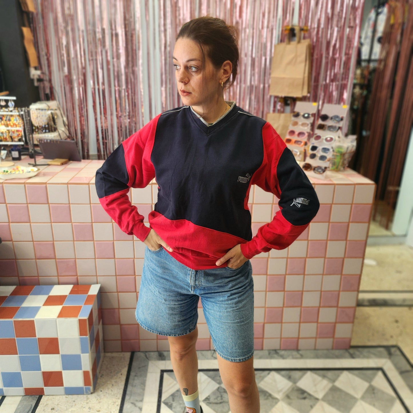 Reworked Puma Sweatshirt