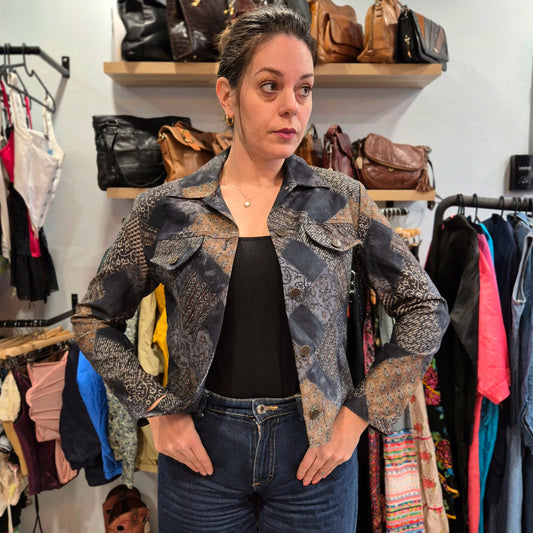 Cropped Denim light jacket