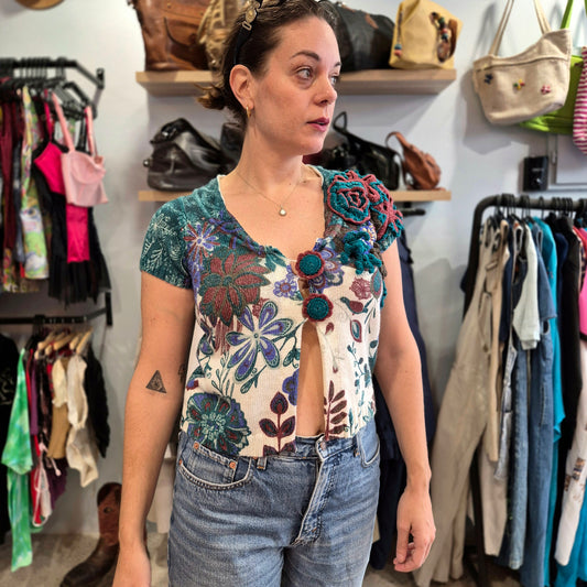 Cute Vintage Knitted Top