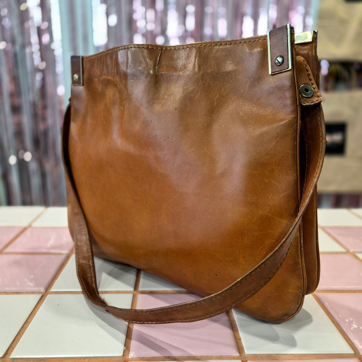 Vintage Leather Shoulder Bag