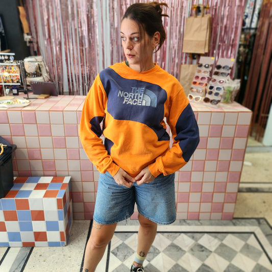 Reworked The North Face Sweatshirt